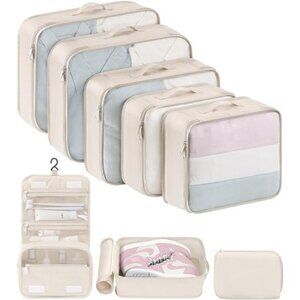 Packing Cubes for Travel - 8 Pcs Lightweight Travel Cubes for Packing, Mesh